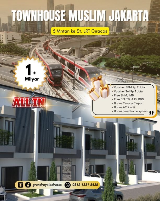 grandroyaleciracas.com - townhouse muslim ciracas jakarta timur